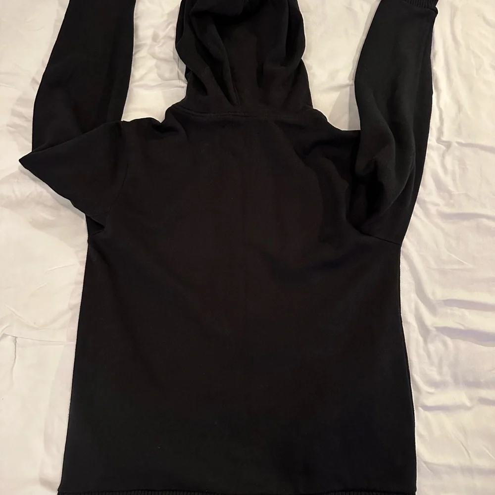 Guess button down sweater with zipper, black, size small, worn twice